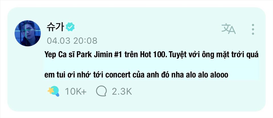 Phản ứng của các thành viên BTS khi Jimin lập kỷ lục trên Billboard Hot 100