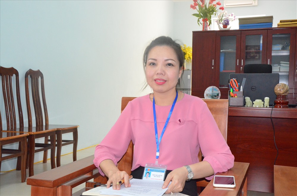 Bà Trần Thị Việt Hà – Hiệu trưởng Trường Mầm non Unicef thừa nhận thiếu sót và sớm có biện pháp khắc phục, sửa chữa. Ảnh: HN
