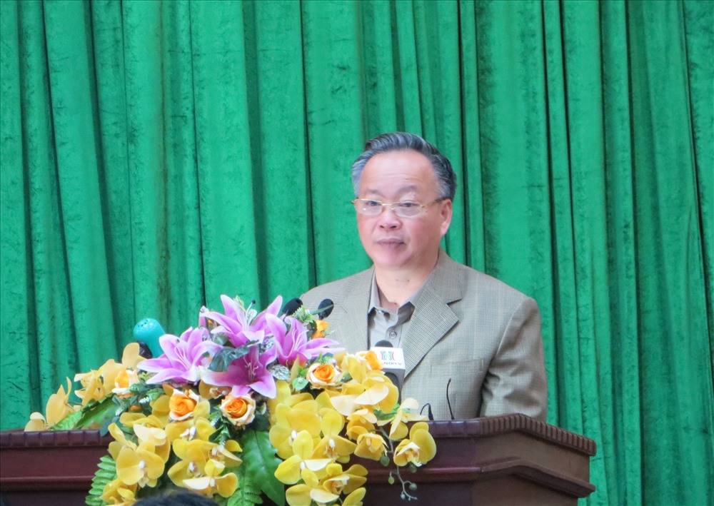 Phó chủ tịch Thường trực UBND thành phố Hà Nội báo cáo kết quả 9 tháng đầu năm, nhiệm vụ 3 tháng cuối năm - Ảnh TN