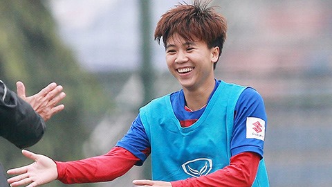 Tiền vệ Tuyết Dung hiện đang là cầu thủ xuất sắc của tuyển nữ Việt Nam.