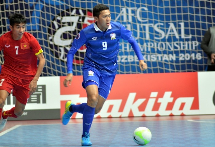 Ngôi sao số 1 của futsal Thái Lan là Suphawut sẽ không tham dự giải lần này