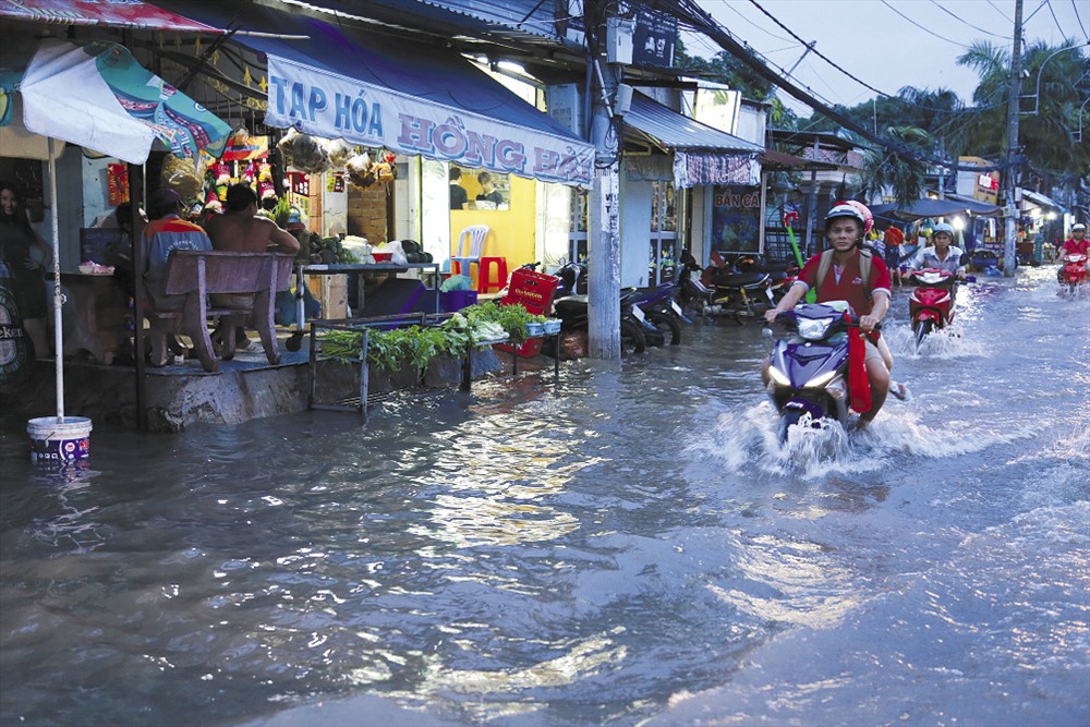 Một góc “chợ nổi” tại Sài Gòn - Ảnh: Ngọc Tiến