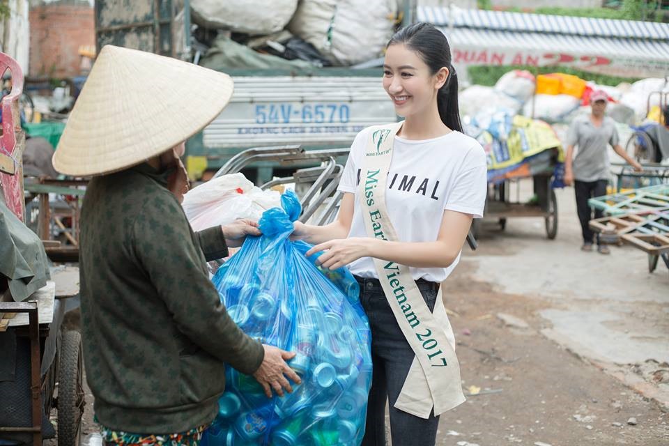 Dự án vì môi trường của Hà Thu được đánh giá cao. Ảnh: T.L