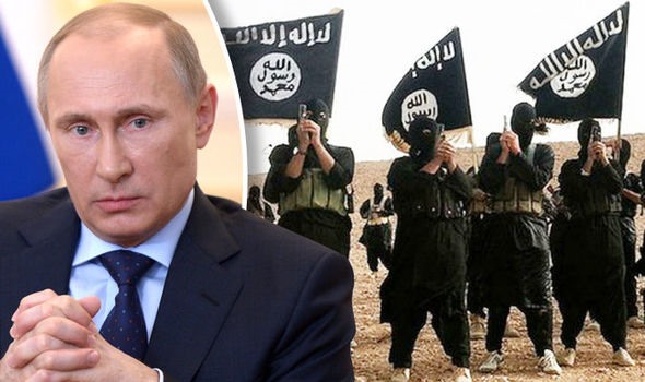 Tổng thống Putin là người rất quyết đoán trong các chiến dịch thanh trừng khủng bố. Ảnh: Daily Express.