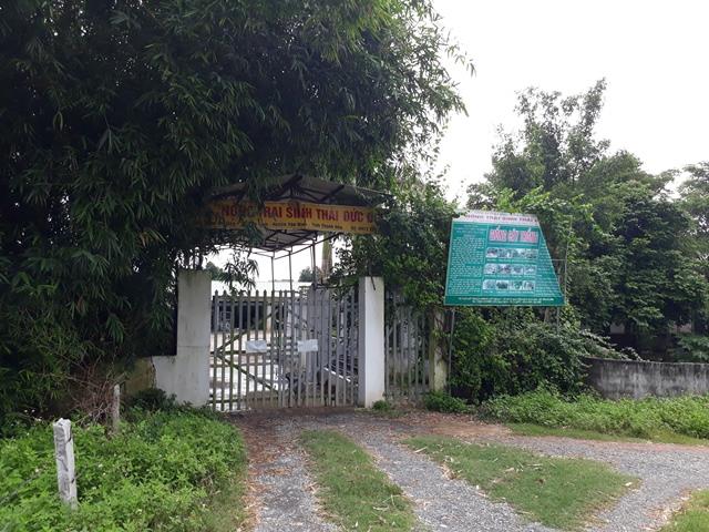 Trang trại của Công ty TNHH Phát triển nông nghiệp sinh thái Phú Thắng, xã Yên Tâm đã từng gây ô nhiễm môi trường nghiêm trọng. (Ảnh: HT)