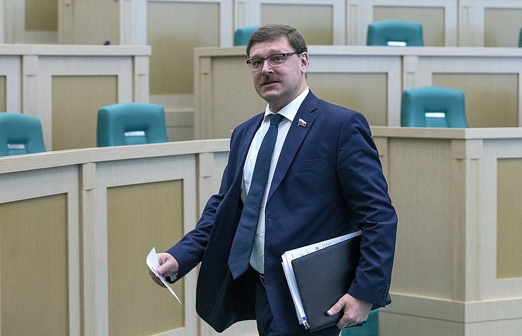 Chủ nhiệm Uỷ ban Đối ngoại Thượng viện Nga Konstantin Kosachev. Ảnh: TASS