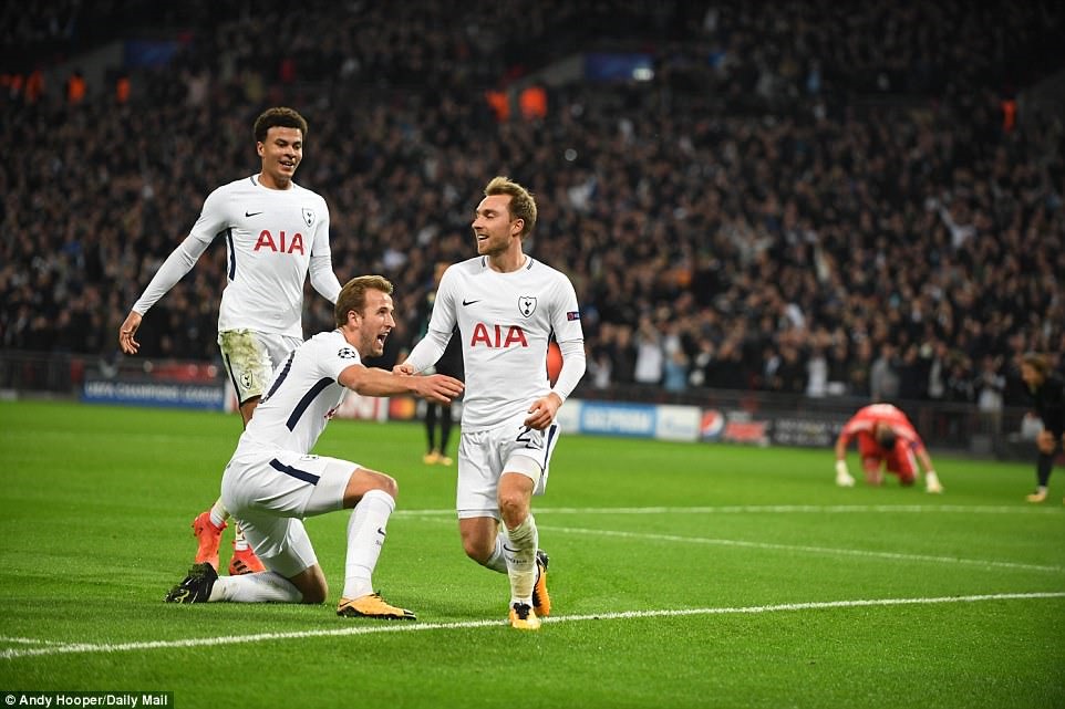 Tottenham đã chắc suất đi tiếp ở bảng H. Ảnh: Daily Mail.