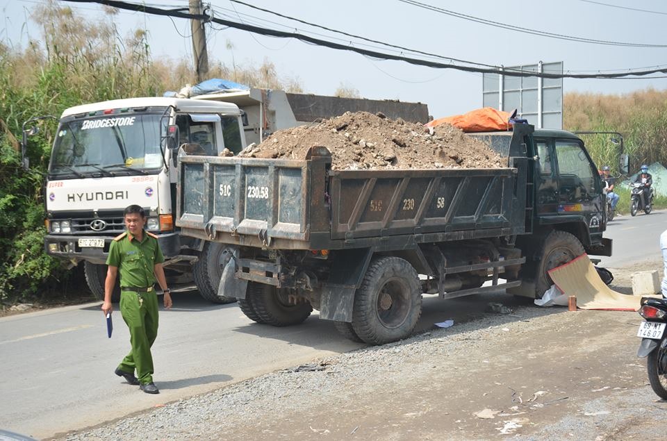 Hiện trường vụ tai nạn- ảnh: K' LIỆP