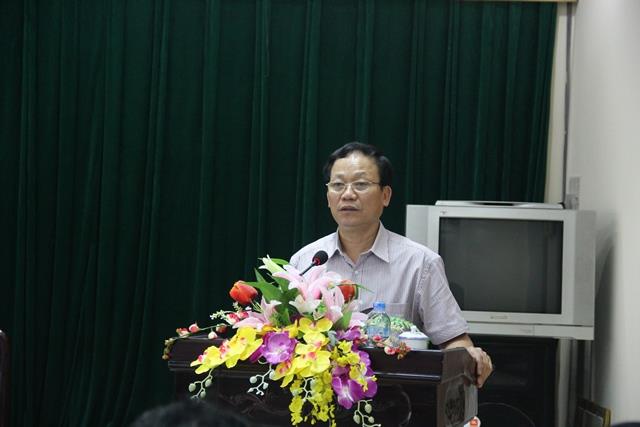 Ông ông Trần Thế Lưu – Phó Chủ tịch UBND huyện Quảng Xương, Thanh Hóa tại cuộc họp báo ngày 25.8