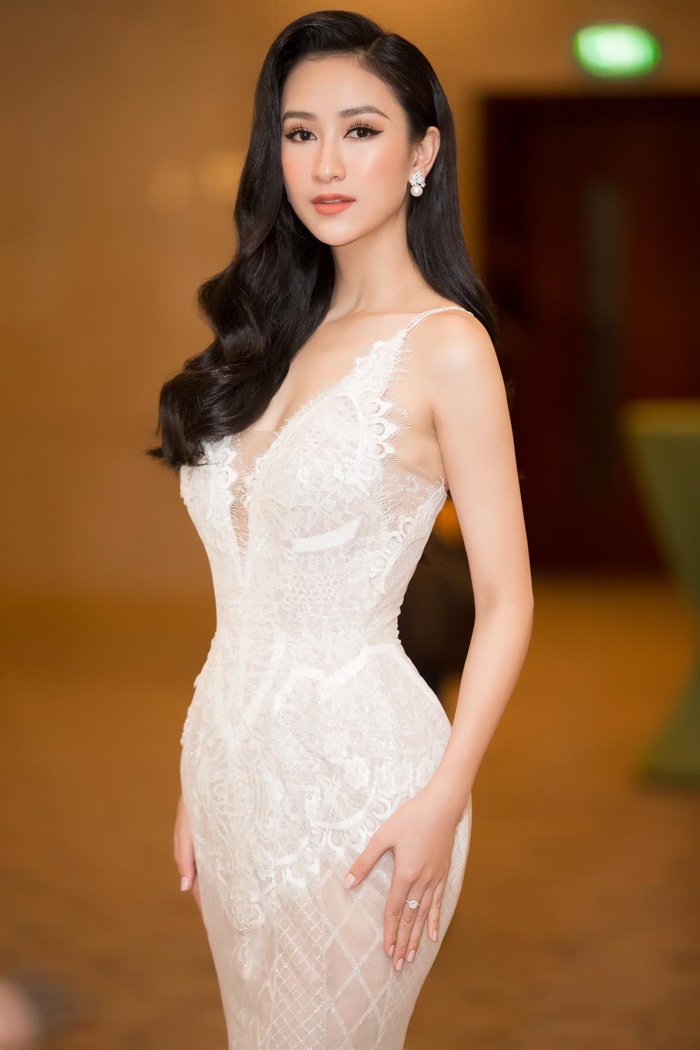 Hà Thu lộng lẫy trong buổi lễ công bố cô là đại diện Việt Nam thi Miss Earth. Ảnh:Mr AT