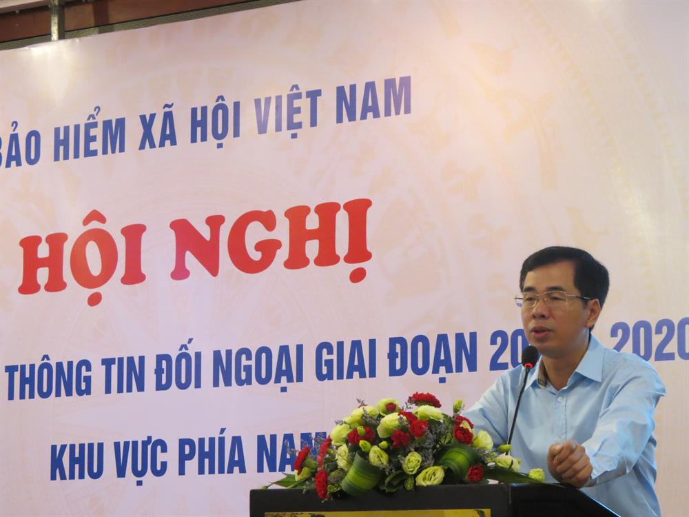 Ông Đào Việt Ánh, Phó Tổng Giám đốc BHXH Việt Nam phát biểu tại hội nghị - Ảnh: L.T