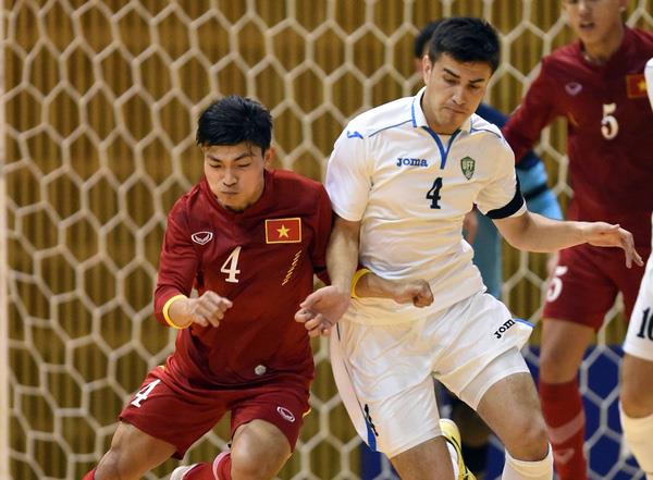 Futsal Việt Nam đã không thể vượt qua Uzbekistan để tái ngộ đối thủ Nhật Bản ở bán kết.