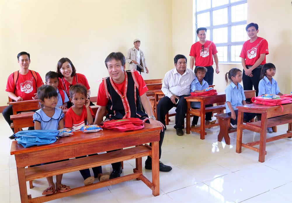 Điểm trường mới giúp 250 học sinh nghèo Gia Lai có chỗ học an toàn. Ảnh Đình Văn.