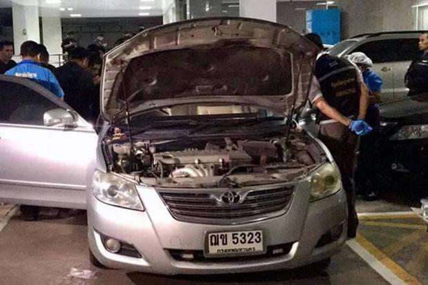 Chiếc Toyota Camry được cho là sử dụng để đưa cựu Thủ tướng Yingluck Shinawatra đến biên giới là xe bất hợp pháp vì số động cơ và lắp ráp không có trong hồ sơ. Ảnh: Bangko Post