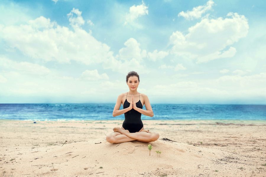 Jolie Phương Trinh đến với yoga được hơn 5 năm. Ảnh: NVCC