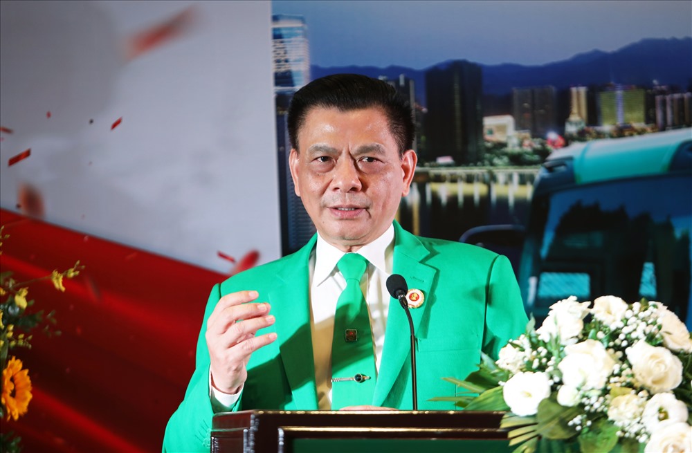 Ông Hồ Huy – Chủ tịch HĐQT Tập đoàn Mai Linh phát biểu tại lễ ra mắt liên doanh Mai Linh – Willer.