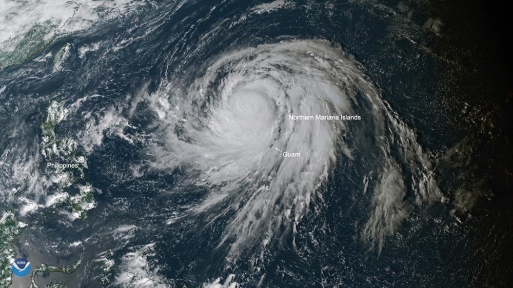 Siêu bão Hagibis. Ảnh: NASA/NOAA
