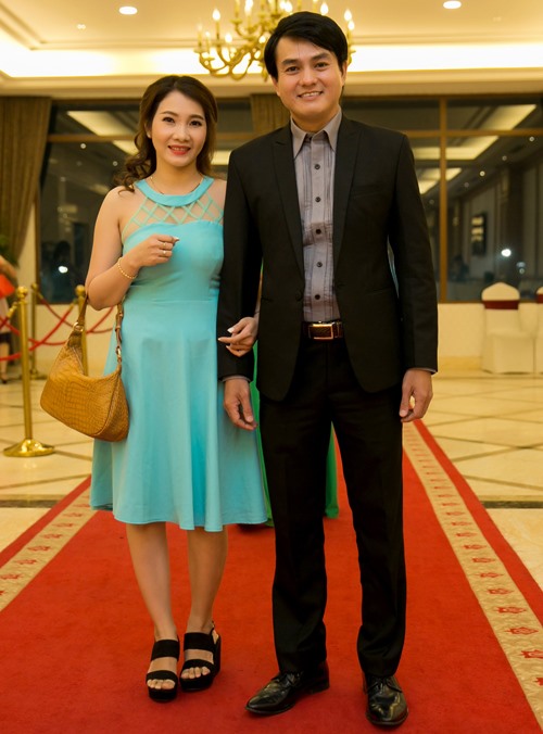 Cao Minh Đạt và vợ.
