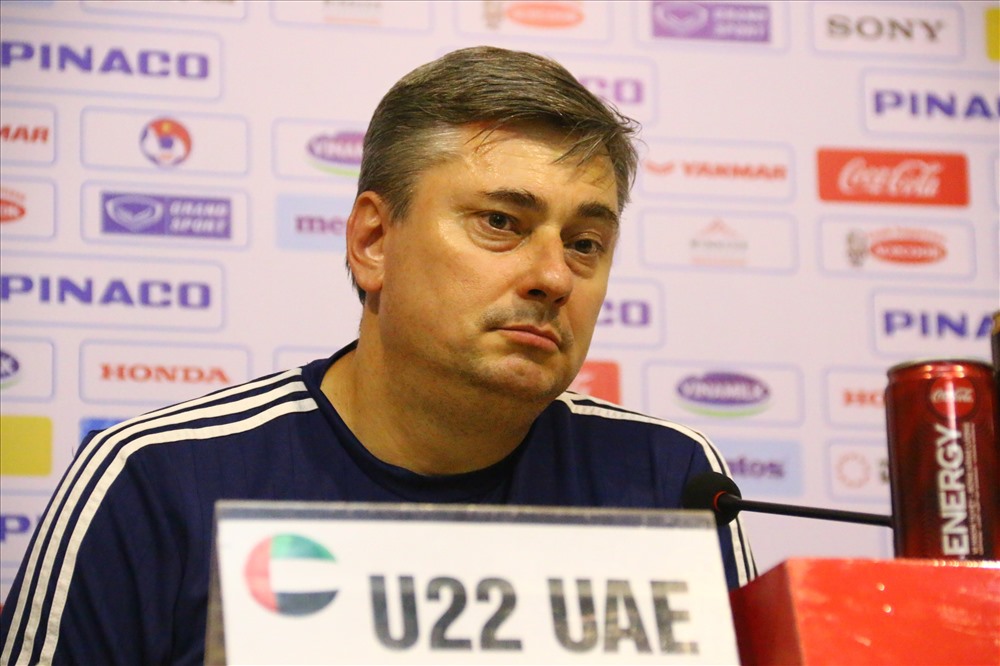 HLV Maciej Skorza của U22 UAE khẳng định đã tung ra sân đội hình mạnh nhất để kiểm nghiệm lối chơi cùng U22 Việt Nam. Ảnh: Đ.V