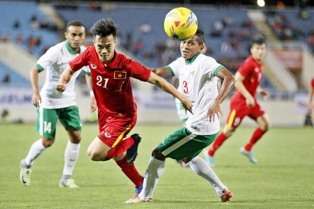 Việt Nam từng có ký ức buồn trước tuyển Indonesia vào năm 2016 Ảnh: TL