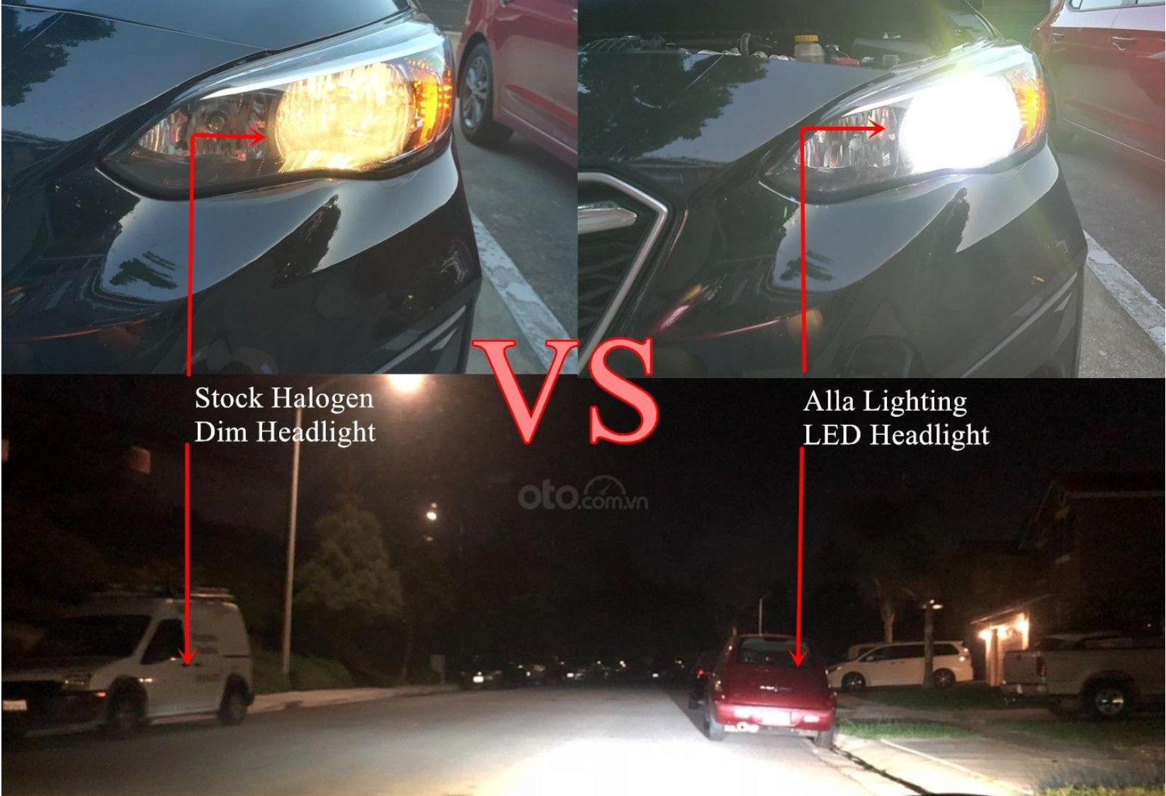 Đèn LED giúp người lái xe quan sát tốt hơn. Ảnh BD.