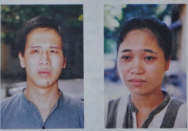Đối tượng Nguyễn Hoàng Khánh (Khánh “kê“) và người tình Văn Thị Thu Hà từng bị Phòng Cảnh sát hình sự Công an TP Hồ Chí Minh bắt giữ ngày 22.3.1999 khi đang vận chuyển ma tuý. Ảnh: H.T