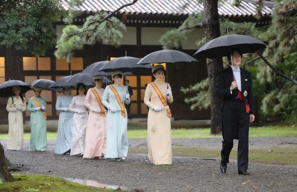 Các thành viên Hoàng gia Nhật Bản. Ảnh: Kyodo.