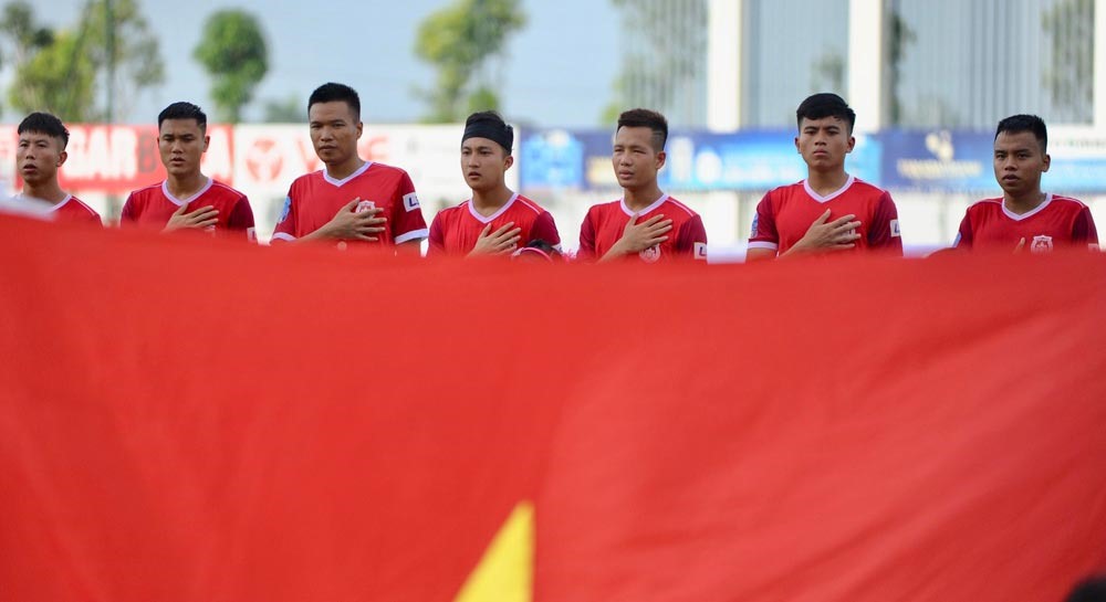 Phố Hiến đang đặt quyết tâm cao ở trận play-off với Thanh Hoá. Ảnh: VPF