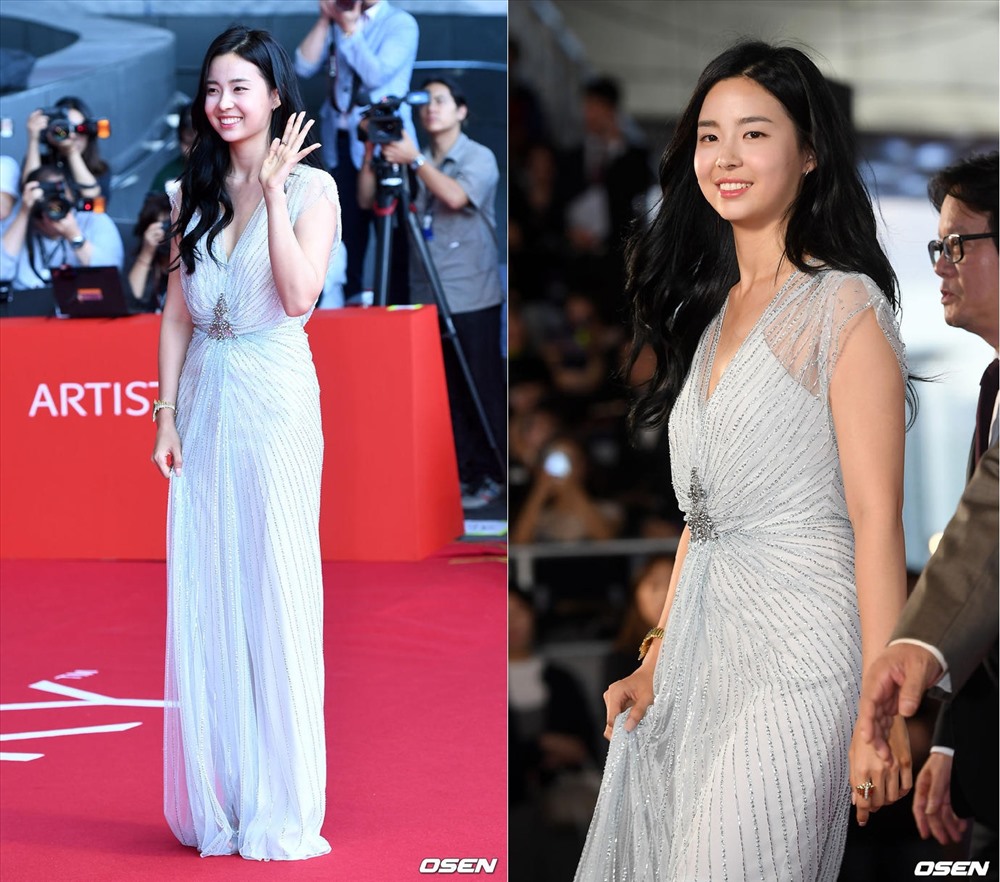 Tân Hoa hậu Hàn Quốc 2019 với vẻ đẹp được dân mạng ví như minh tinh Han Ji Min. Ảnh: Osen.
