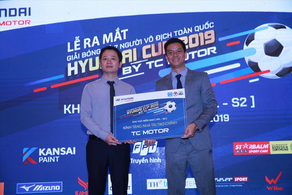BTC cũng đã ra mắt “Giải bóng đá 7 người toàn quốc Huyndai Cup 2019 By TC Motor” . Ảnh: D.P