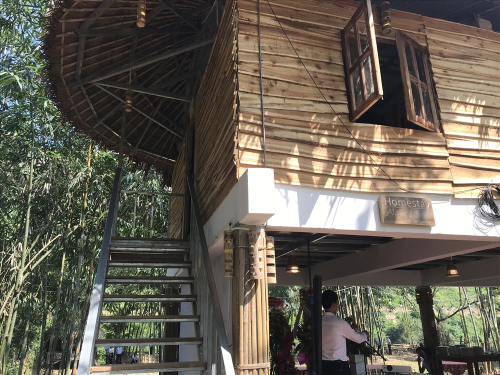 Lối lên homestay ALăng Như. ảnh: Khánh Nguyên