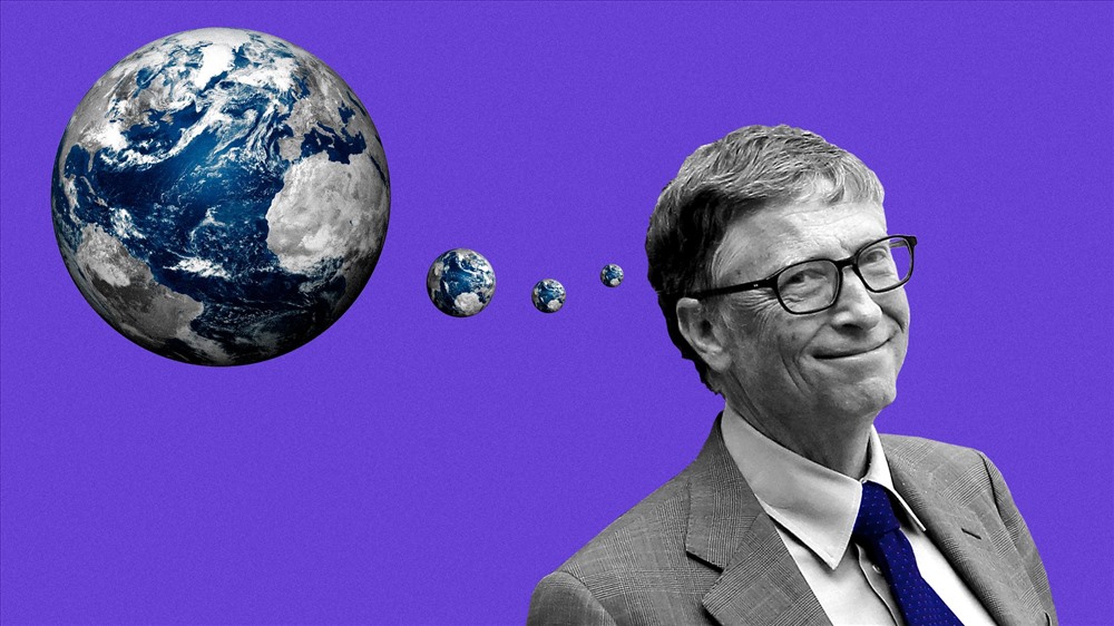 Tính đến năm 2016, nếu Bill Gates cho mỗi người trên Trái đất 10 USD thì ông vẫn còn dư hơn 30 tỉ USD. Dân số Trái đất năm 2016 là hơn 7,3 tỉ người. Ảnh:  Sarah Grillo/Axios