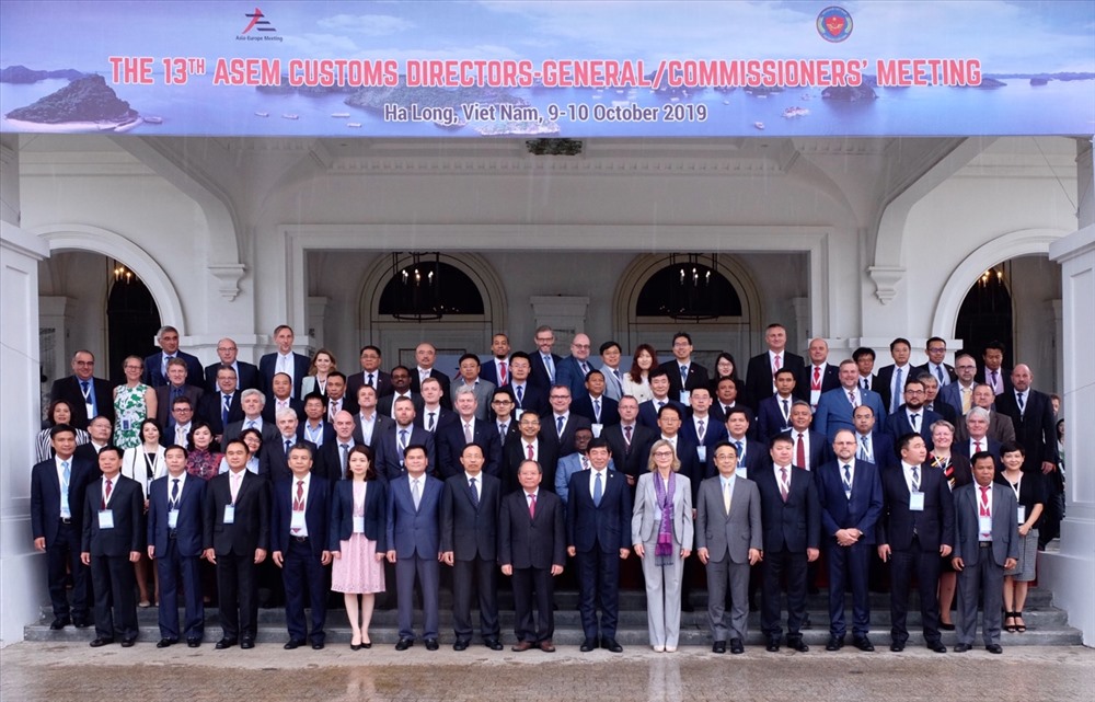 Hội nghị Tổng cục trưởng Hải quan ASEM 13 có sự tham dự của 53 đoàn đại biểu. Ảnh HT