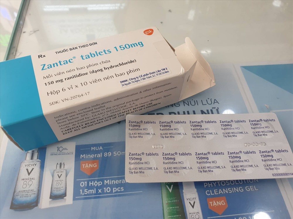 Thuốc Zantac Tablets nằm trong danh mục thu hồi nhưng vẫn được bán công khai