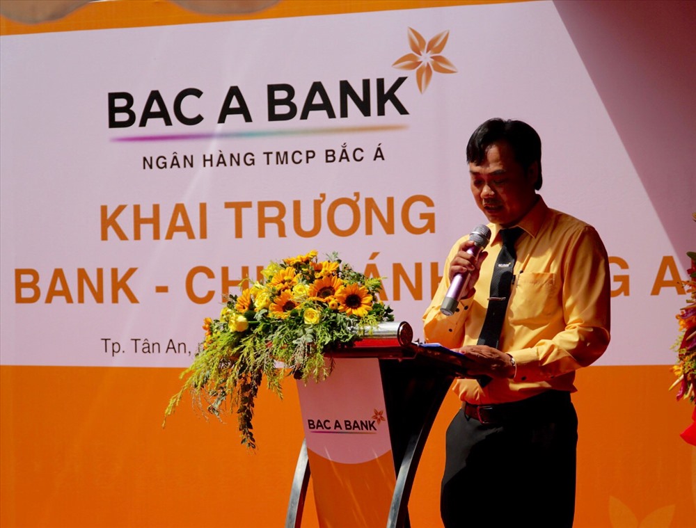 Ông Nguyễn Văn Lợi – Giám đốc BAC A BANK Chi nhánh Long An phát biểu nhận nhiệm vụ