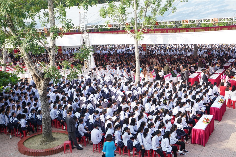 60 năm qua, có khoảng 30 nghìn học sinh đã trưởng thành từ trường THPT Trần Phú - Đức Thọ - Hà Tĩnh. Ảnh: QĐ