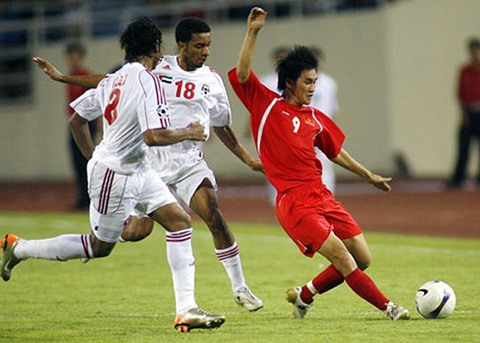 Trận Việt Nam - UAE năm 2007 tại Mỹ Đình. Ảnh: TL