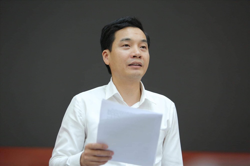 Ông Vũ Việt Hà - Giám đốc Sở Tài chính Hà Nội thông tin về giá nước sông Đuống.