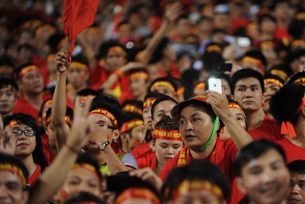 Dự kiến hàng chục ngàn khán giả cuồng nhiệt sẽ tới sân vận động Mỹ Đình để ủng hộ, và chia sẻ các khoảnh khắc cùng đội tuyển Việt Nam. Ảnh: V.T