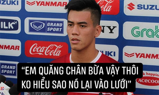 Ơ. Thế hóa ra vung chân đại mà cũng thành siêu phẩm, đánh bại được cả “đại gia” của Châu Á cơ đấy. Ảnh: Facebook Nguyễn Hiệp