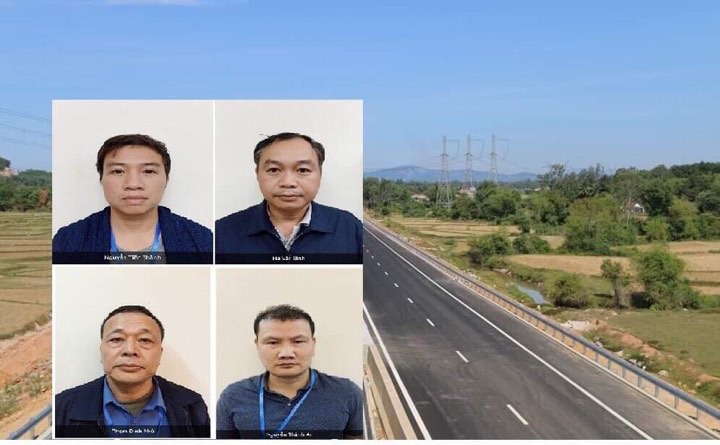 4 người nguyên là cán bộ Ban QLDA đường cao tốc Đà Nẵng - Quảng Ngãi đã bị bắt giam. Ảnh: THANH CHUNG