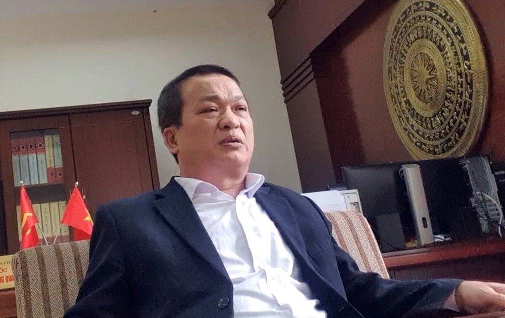 GS.TS Đặng Hồng Quang trong buổi làm việc với PV Báo Lao Động.