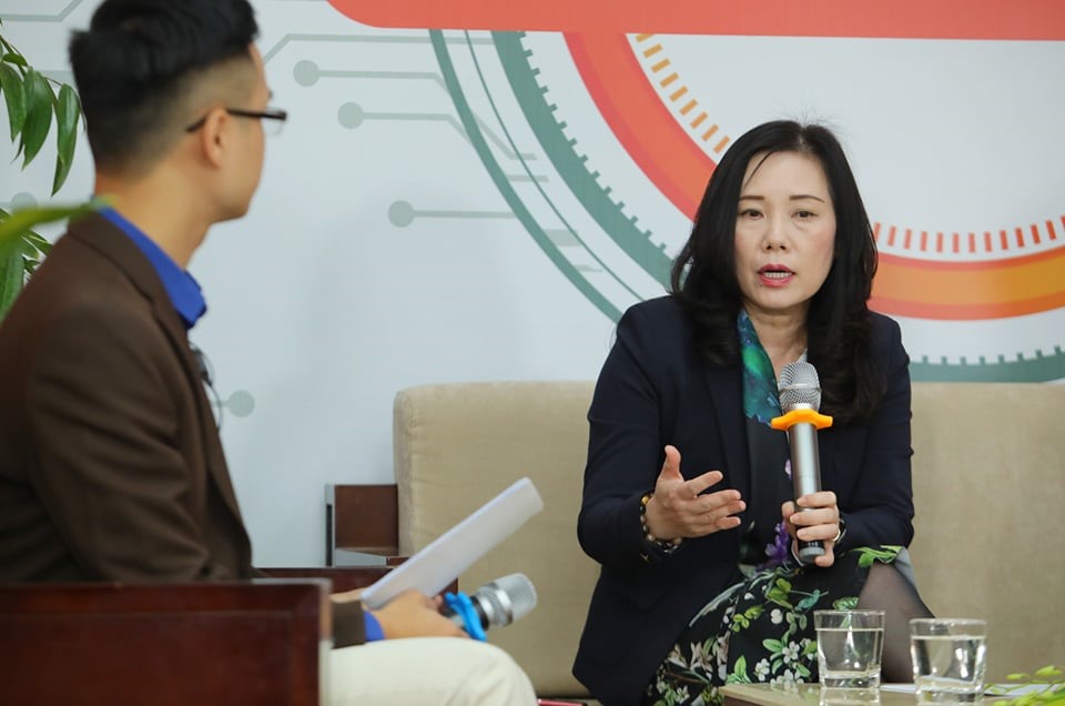 Bà Đỗ Thị Thúy Hương - Ủy viên Ban chấp hành Hiệp hội Doanh nghiệp điện tử Việt Nam. Ảnh: Tô Thế