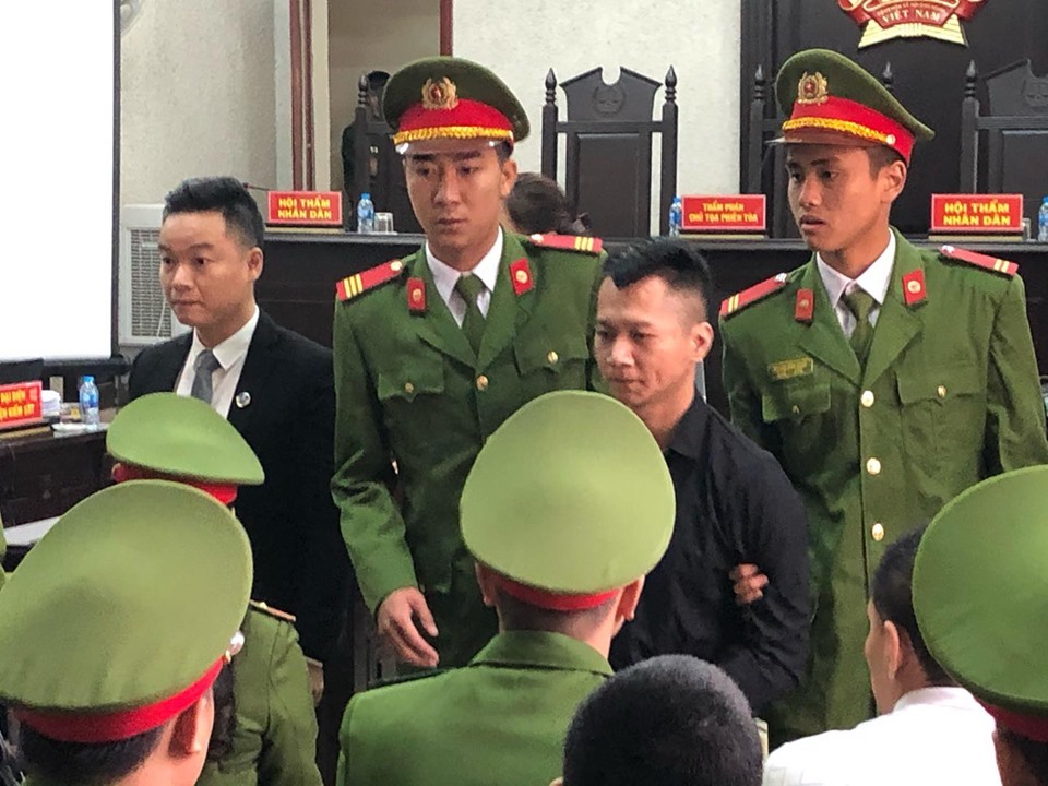 Bị cáo Vương Văn Hùng tại tòa.