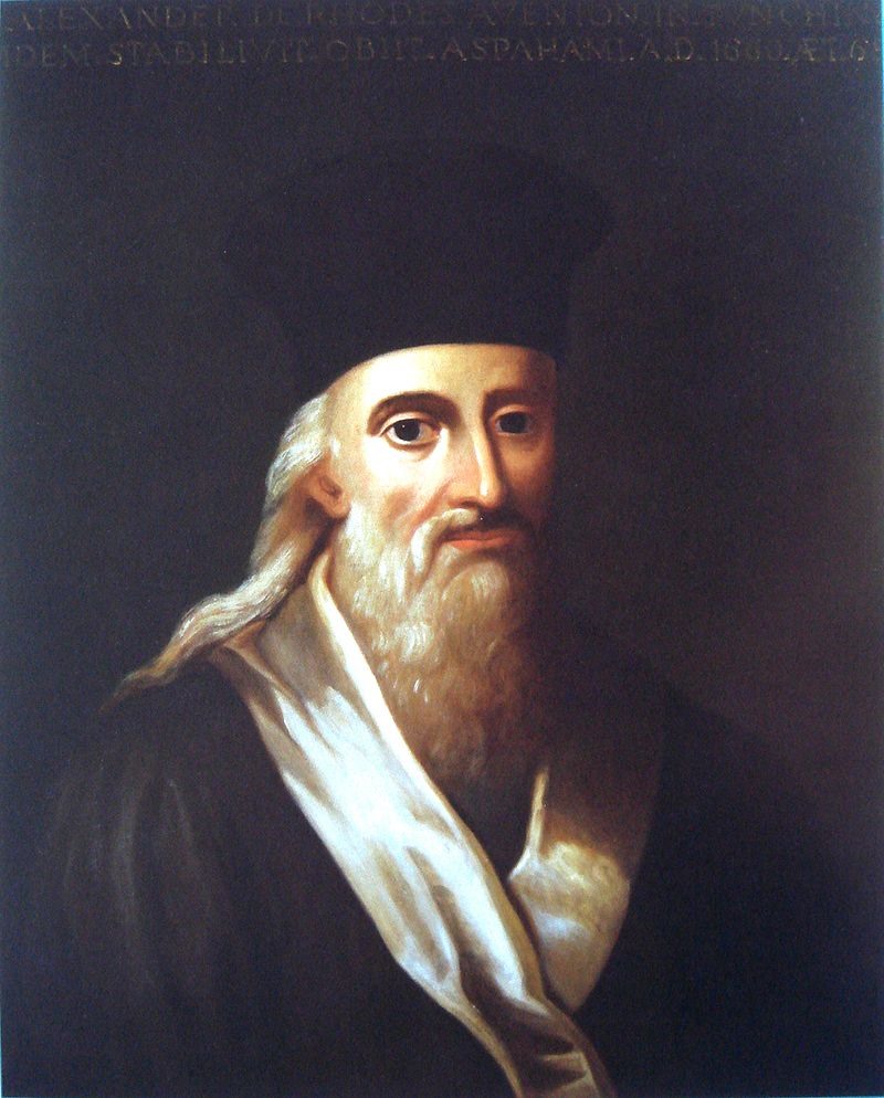 Chân dung Linh mục Alexandre de Rhodes. Ảnh: vi.wikipedia.org