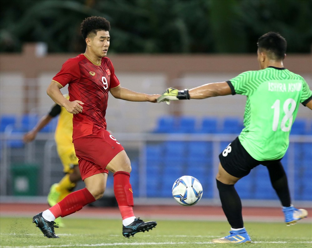 U22 Việt Nam trong chiến thắng 6-0 trước Brunei. Ảnh: Hữu Phạm