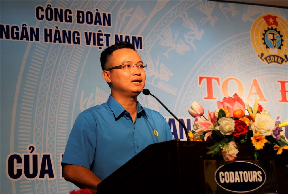 Ông Nguyễn Đình Vinh - Phó Tổng Giám đốc, Chủ tịch Công đoàn Viettinbank. Ảnh: Bảo Trung
