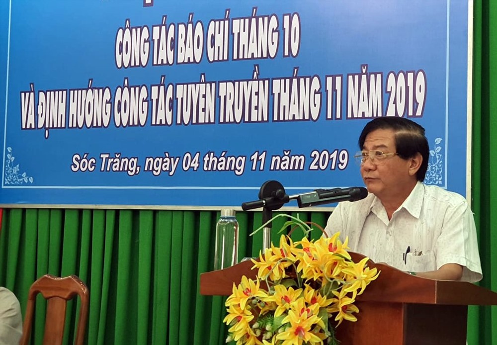 Tại buổi giao ban báo chí ngày 4.11, ông Trần Văn Hùng, Phó giám đốc Sở Văn hóa Thể thao Du lịch Sóc Trăng cho biết mọi công tác chuẩn bị đã sẵn sàng (ảnh Nhật Hồ)