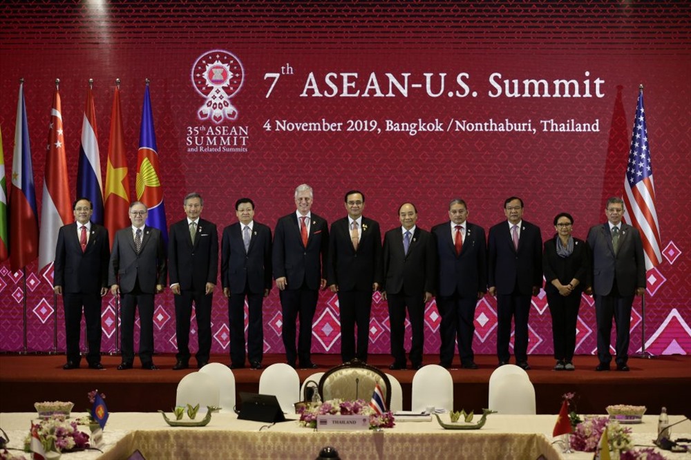 Hội nghị Cấp cao ASEAN- Mỹ lần 7 diễn ra ngày 4.11 tại Thái Lan. Ảnh: Asean2019.go.th.