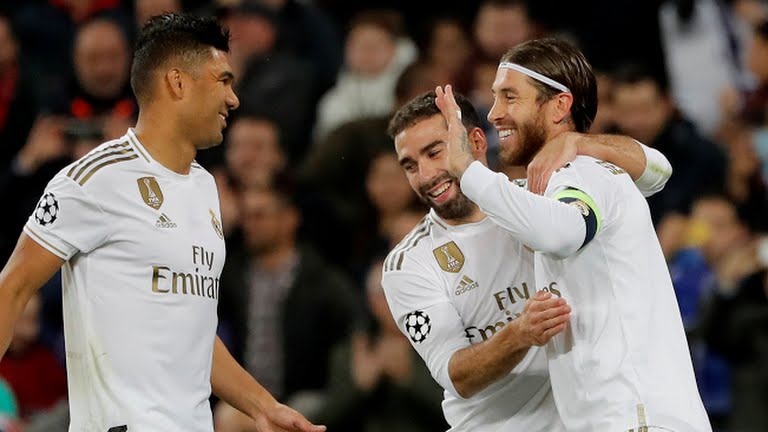 Ramos nâng tỉ số lên 3-0. Ảnh: Reuters
